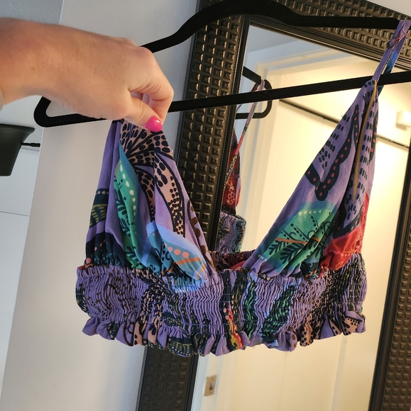 Farm Rio Smocked Triangle Tank Top - Picture 5 of 5